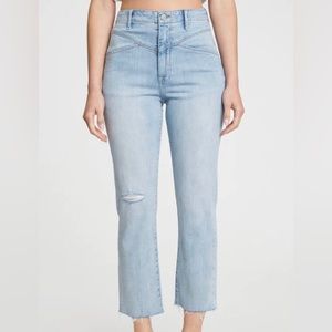 Eunina Ally high rise straight crop jeans